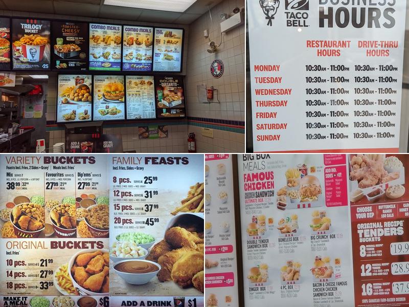 KFC Menu