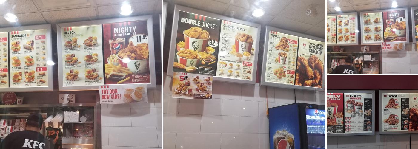 KFC Menu