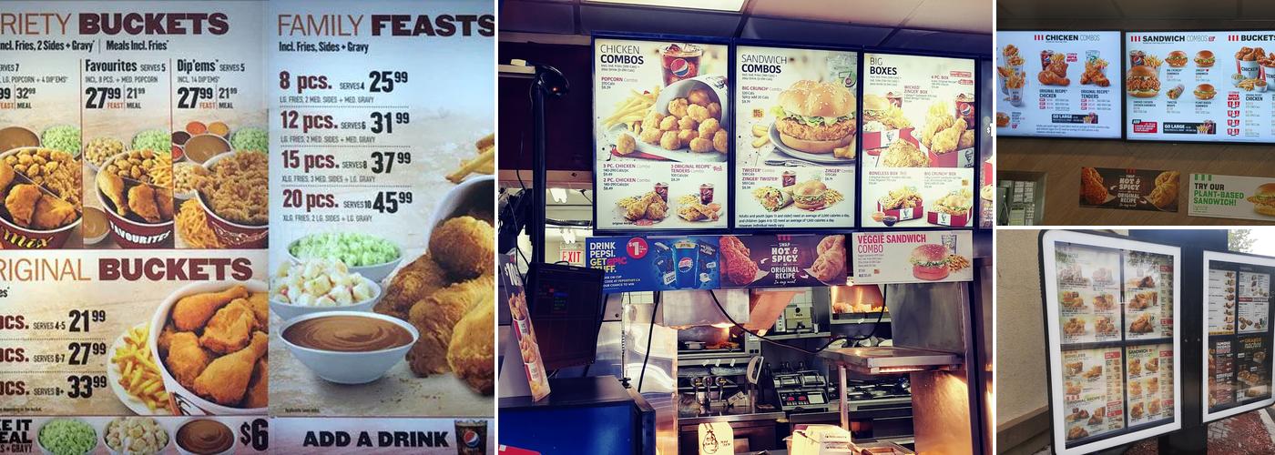KFC Menu