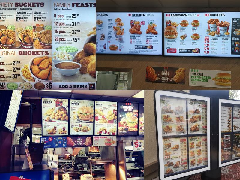 KFC Menu