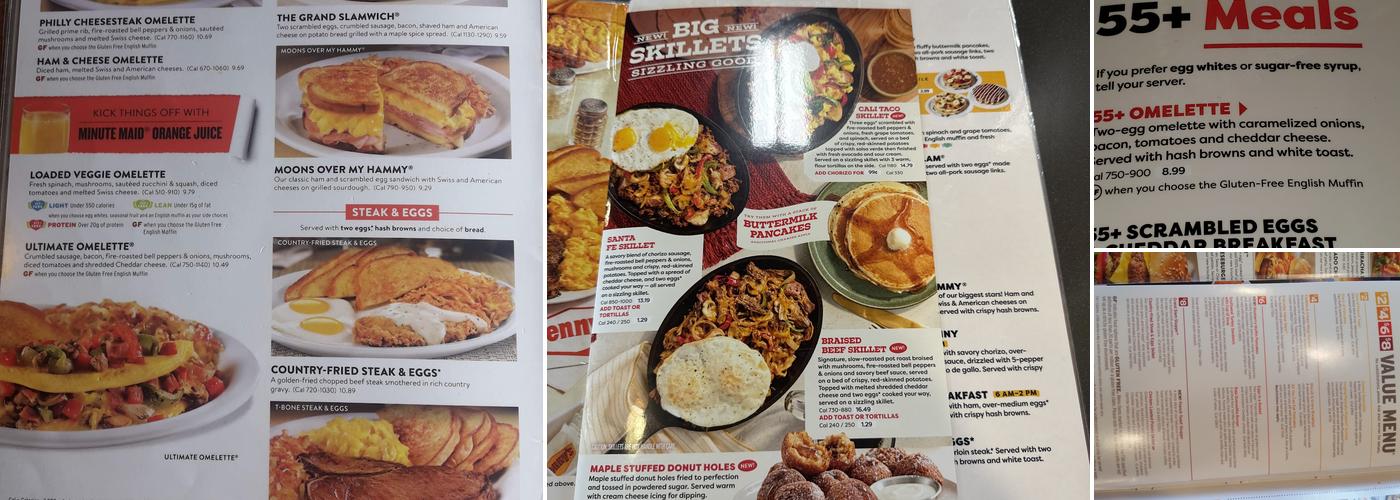 Denny's Menu