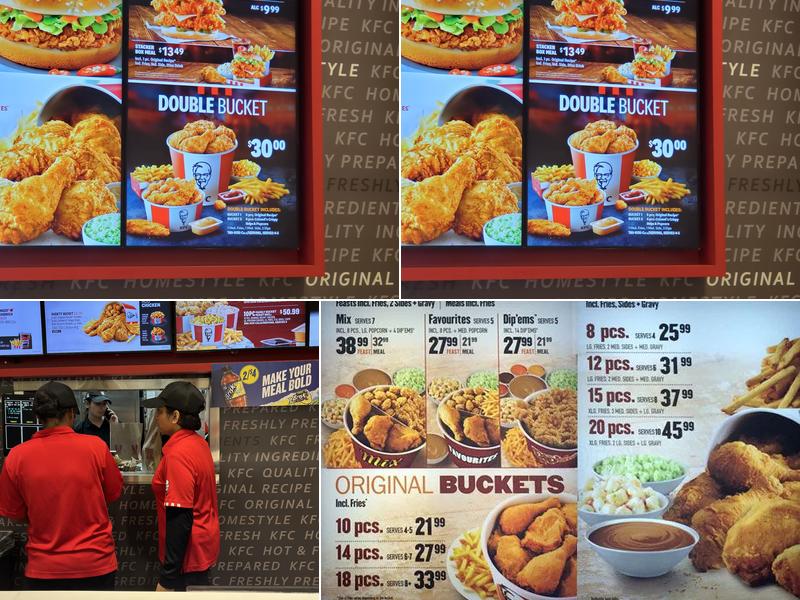 KFC Menu