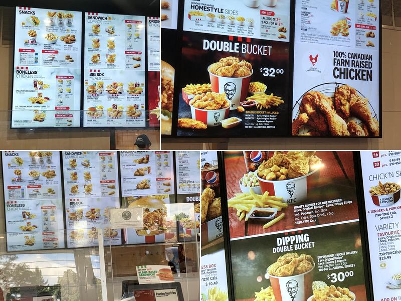 KFC Menu