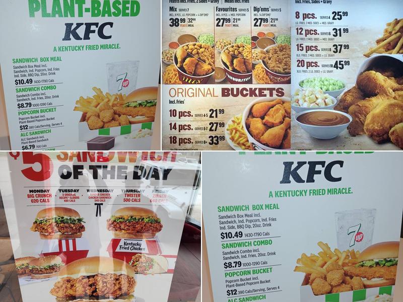 KFC Menu
