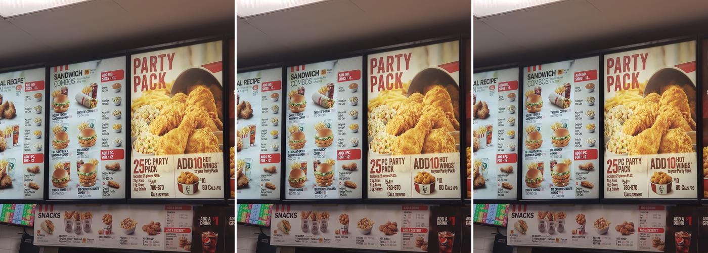 KFC Menu