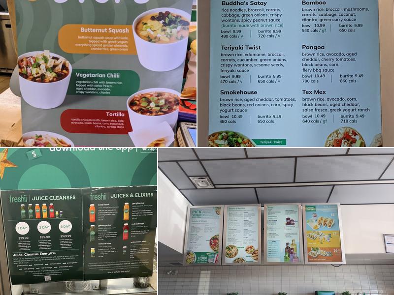 Freshii Menu