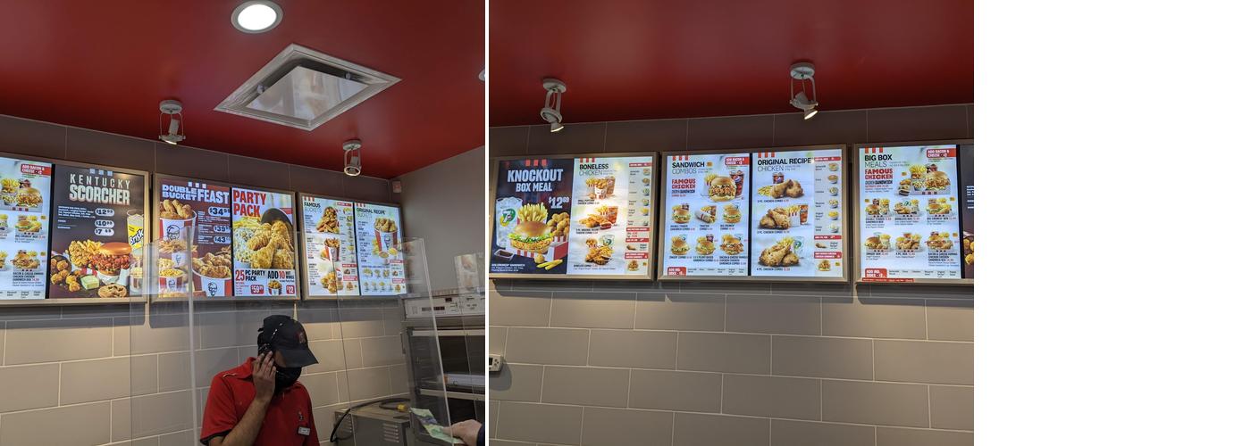 KFC Menu