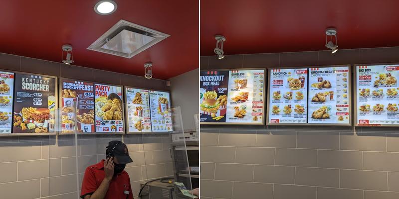 KFC Menu