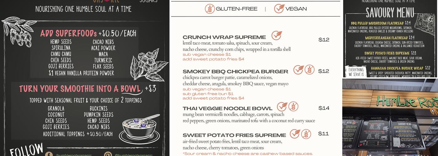 The Humble Kitchen Menu