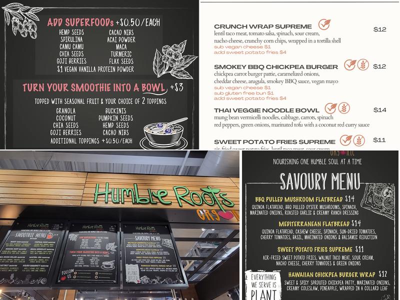 The Humble Kitchen Menu