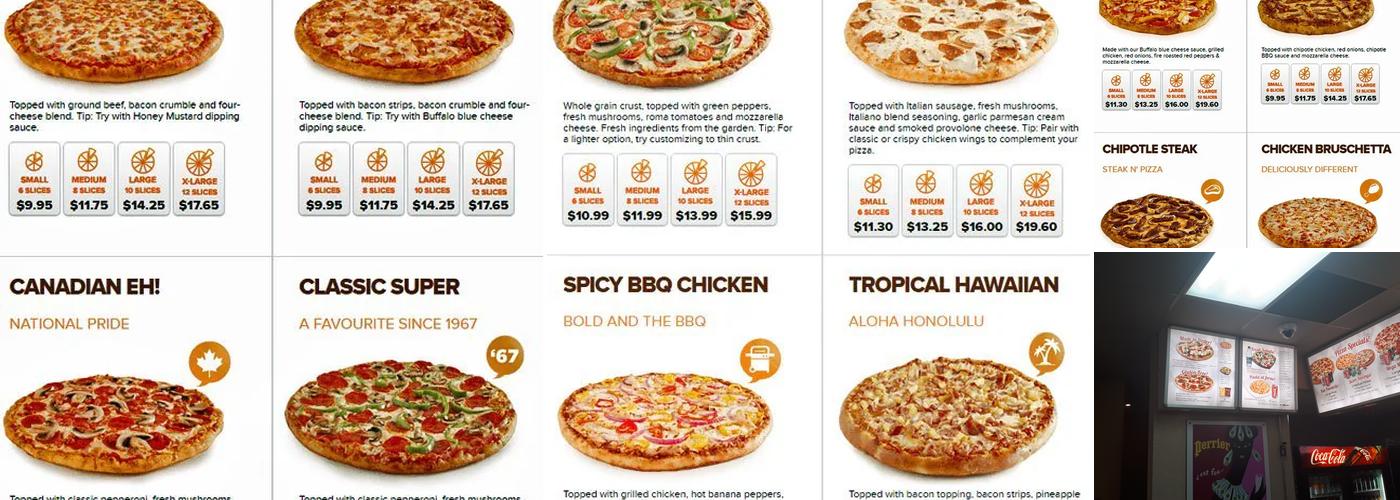 Pizza Pizza Menu