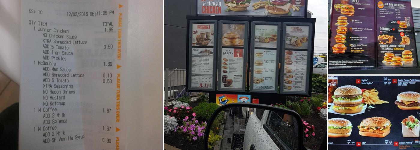 McDonald’s Menu
