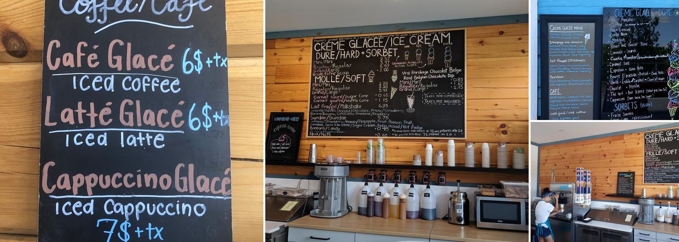 Wakefield MaBoule; crème glacée/ice cream Menu