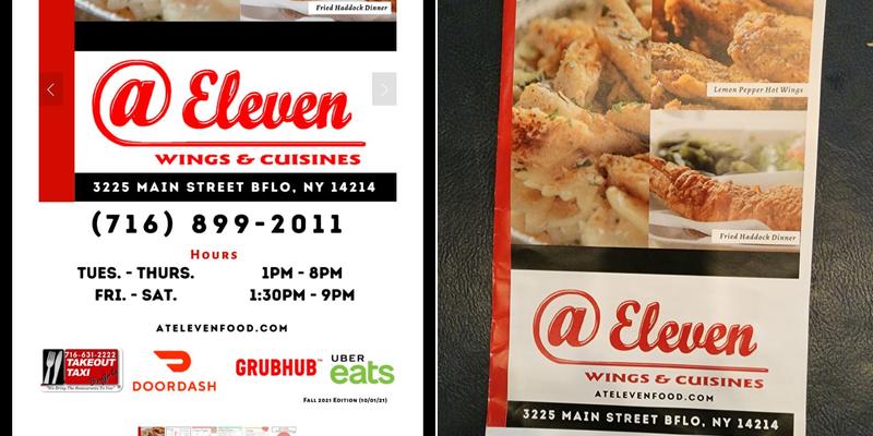 @ Eleven Wings & Cuisines Menu