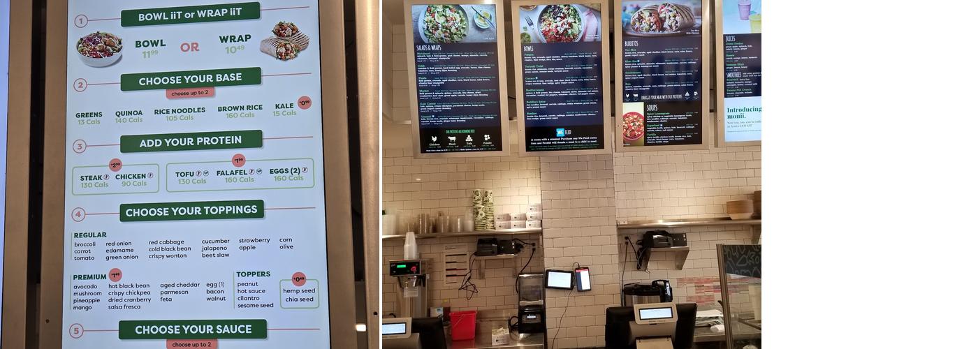 freshii Menu
