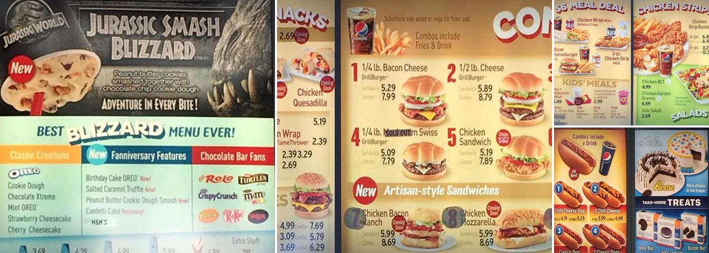 Dairy Queen (Treat) Menu