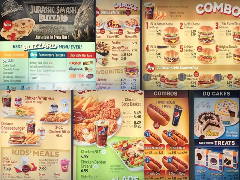 Dairy Queen (Treat) Menu