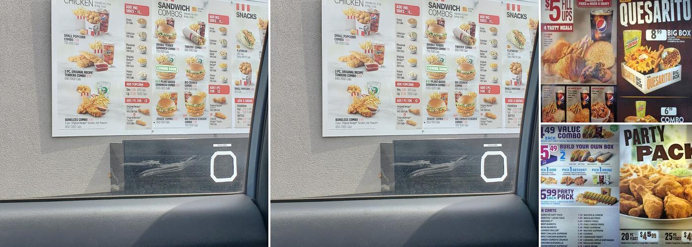 KFC Menu