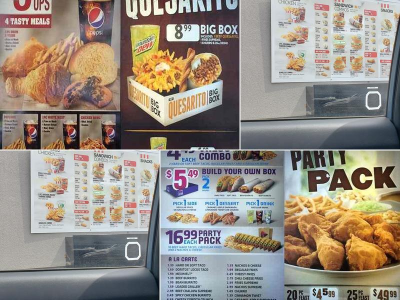 KFC Menu