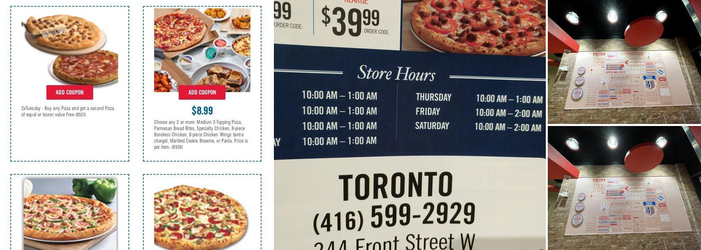 Domino's Pizza Menu