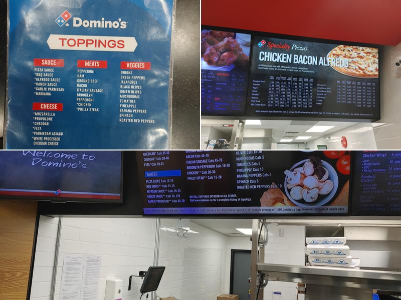 Domino's Pizza Menu