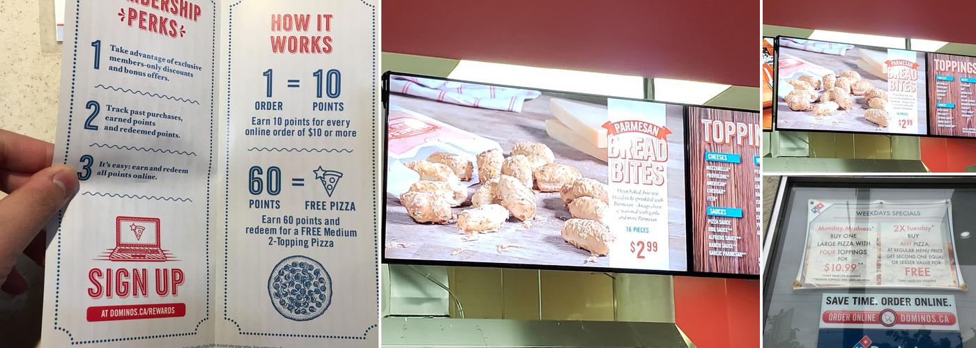 Domino's Pizza Menu