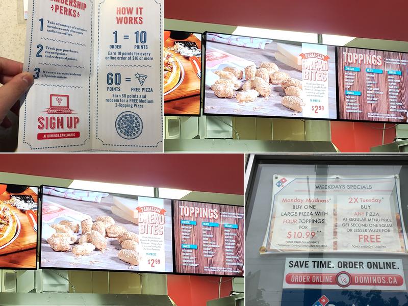 Domino's Pizza Menu