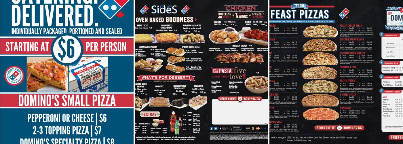 Domino's Pizza Menu