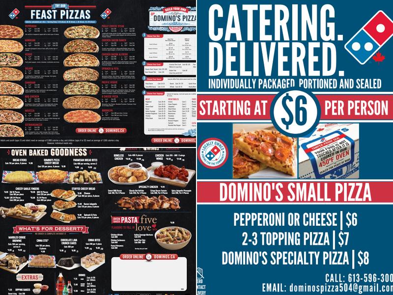 Domino's Pizza Menu