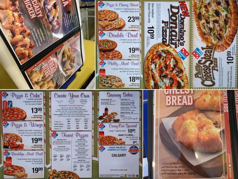 Domino's Pizza Menu