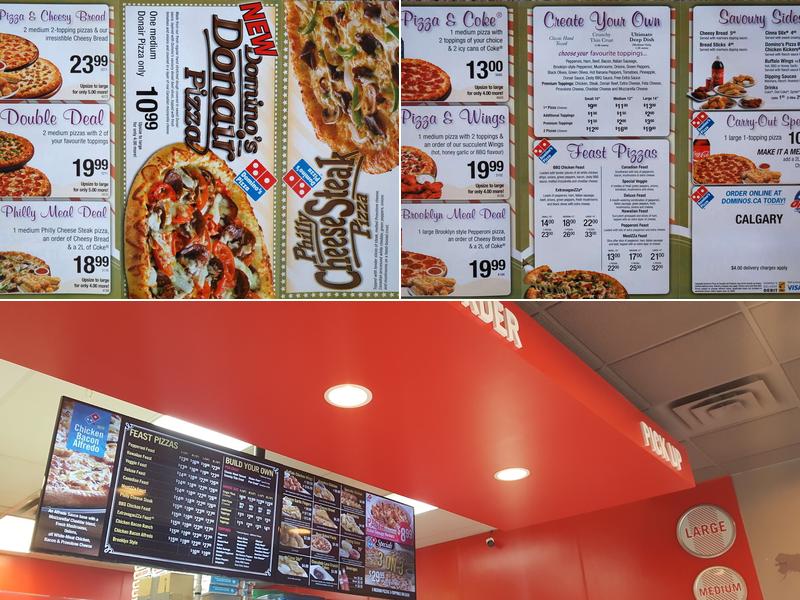Domino's Pizza Menu