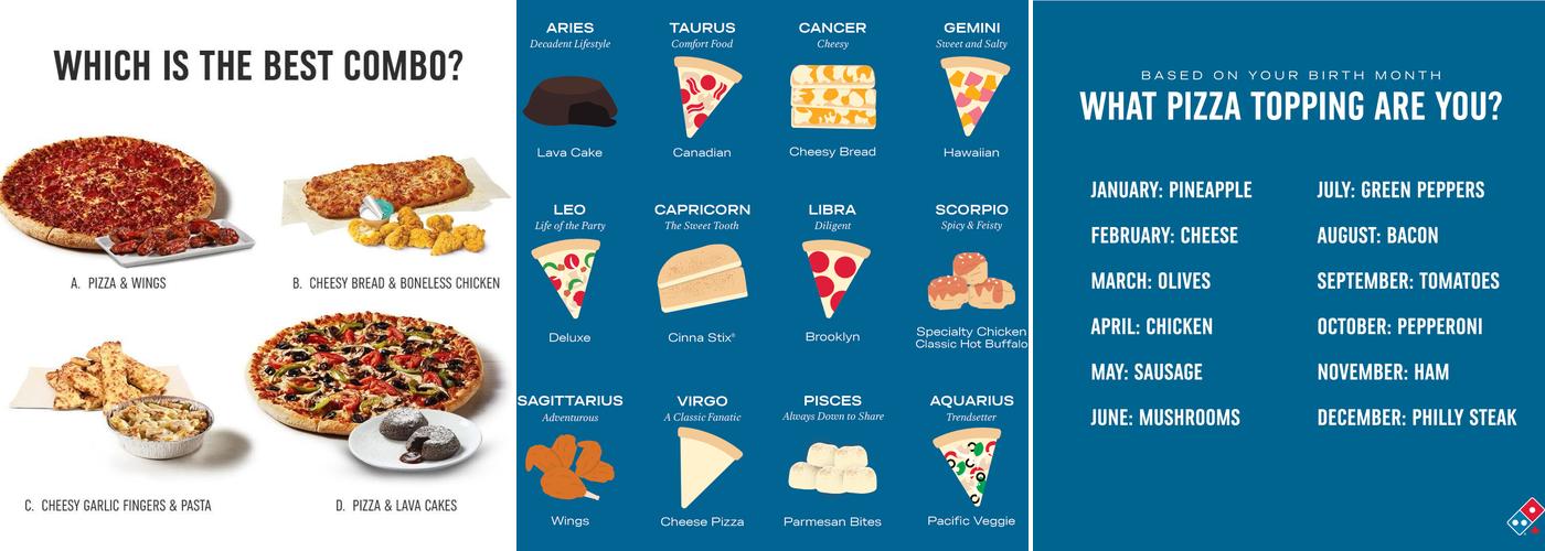 Domino's Pizza Menu
