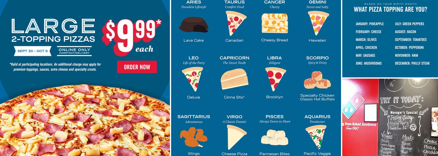 Domino's Pizza Menu