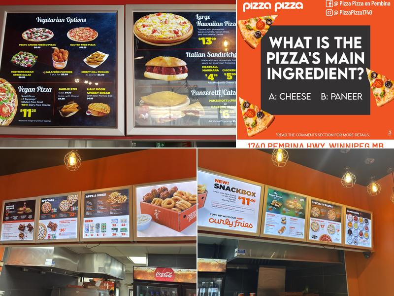 Pizza Pizza Menu