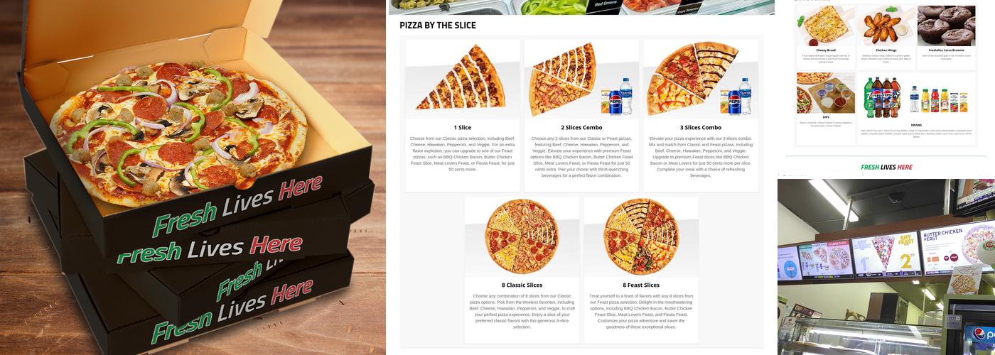 Freshslice Pizza near Nanaimo St. Menu