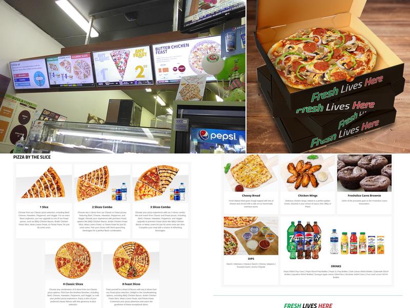 Freshslice Pizza Menu