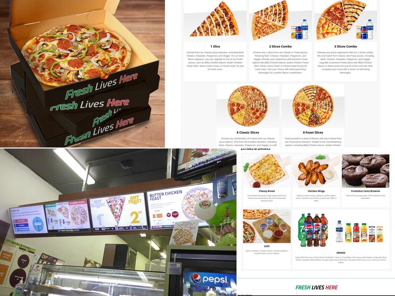 Freshslice Pizza near Nanaimo St. Menu