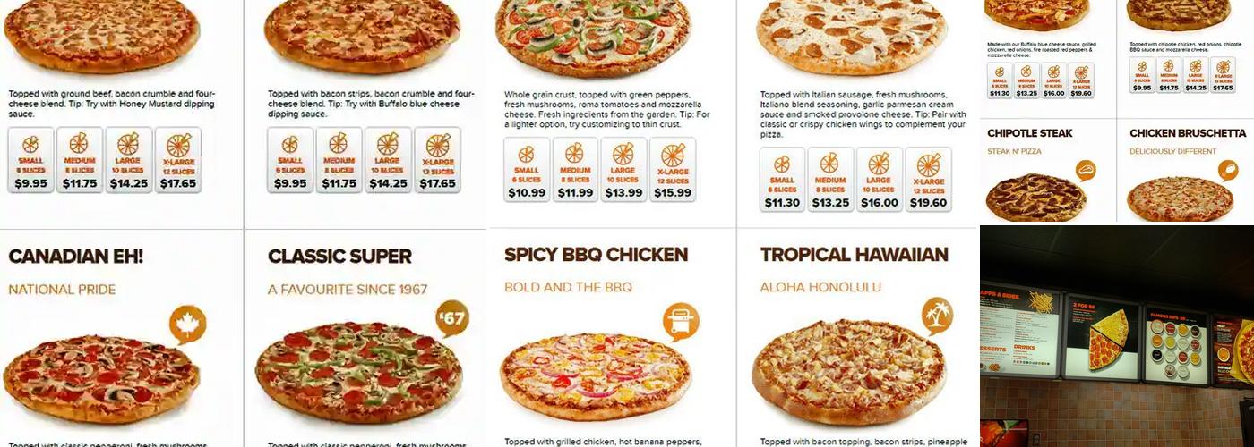 Pizza Pizza Menu