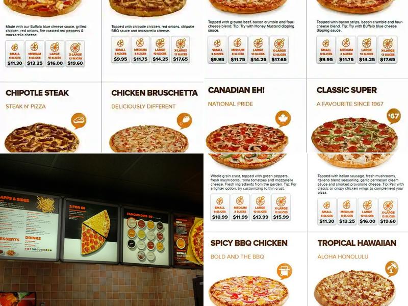 Pizza Pizza Menu