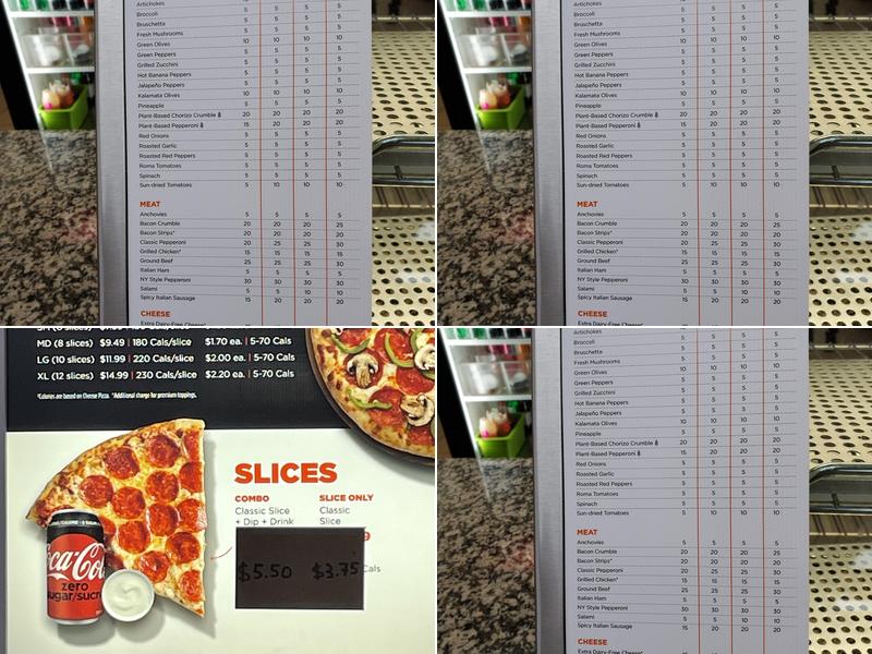 Pizza Pizza Menu