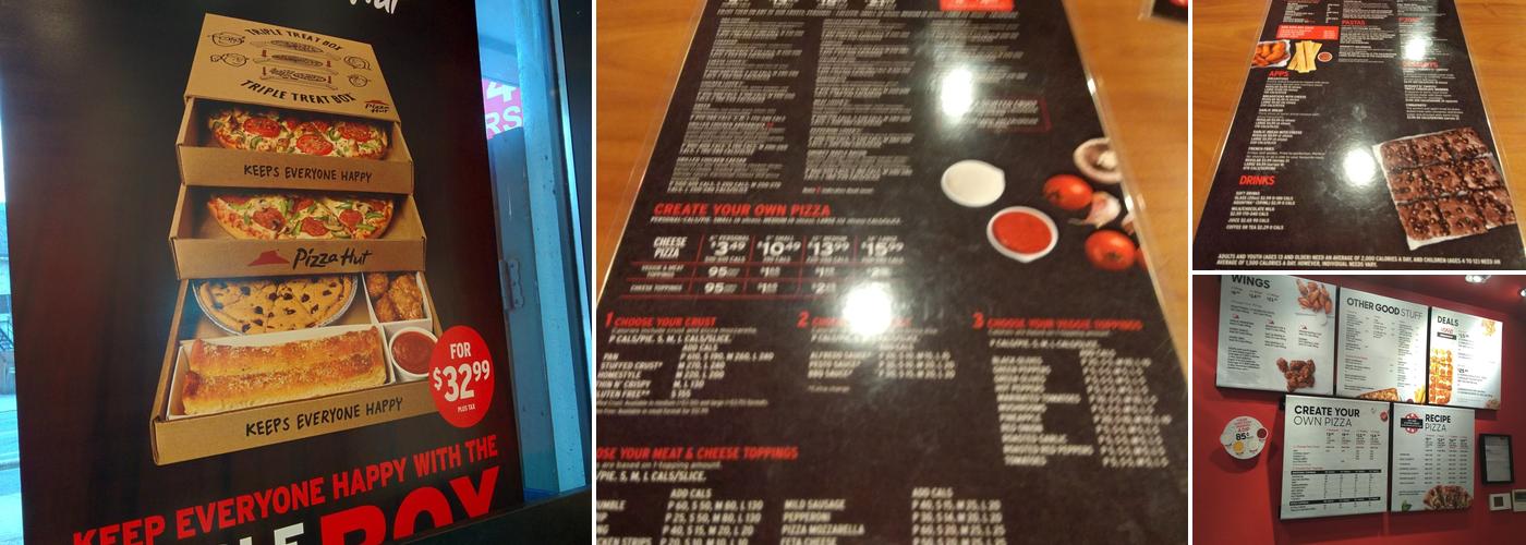 Pizza Hut Menu