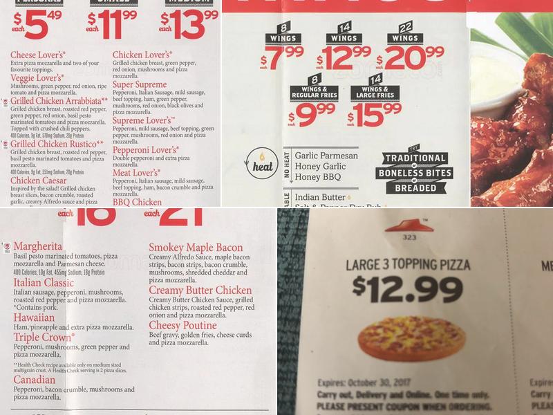 Pizza Hut Menu