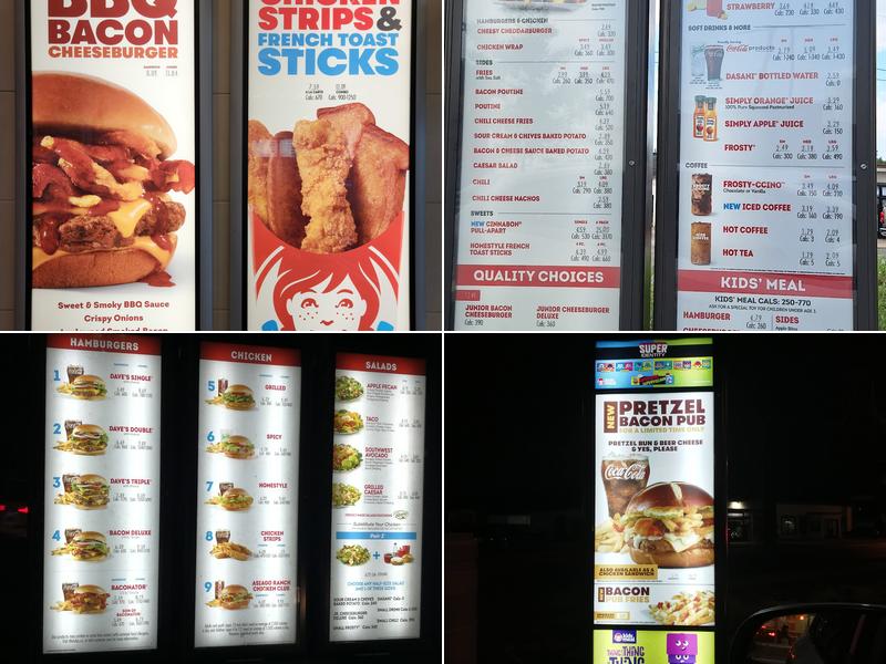 Wendy's Menu