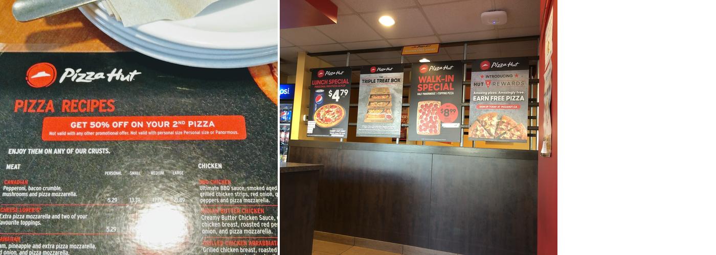 Pizza Hut Vancouver Menu