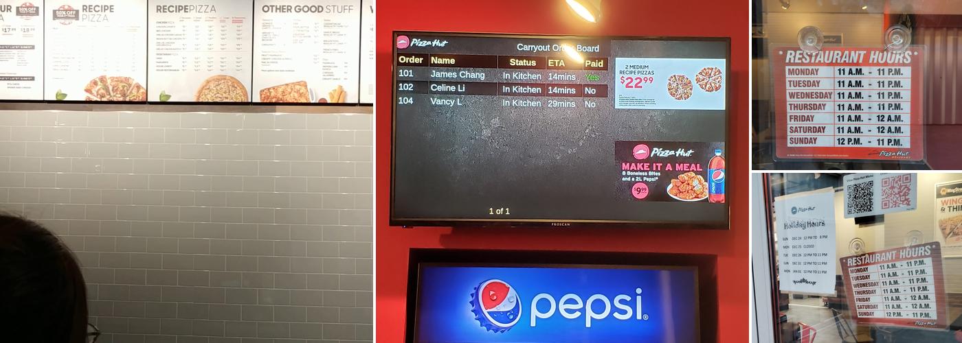 Pizza Hut Menu