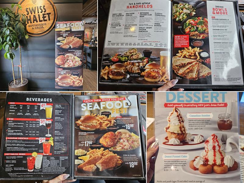 Swiss Chalet Menu