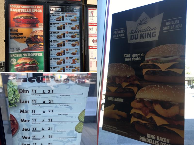 Burger King Menu