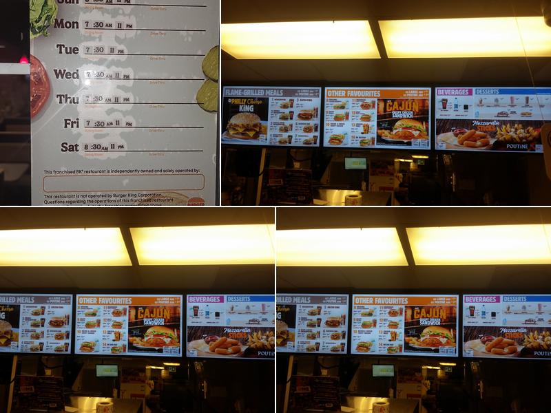 Burger King Menu