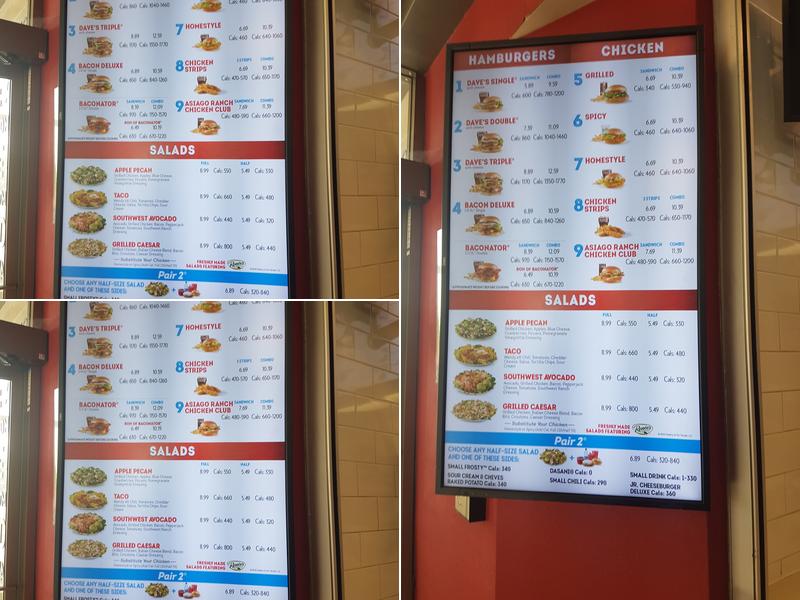 Wendy's Menu