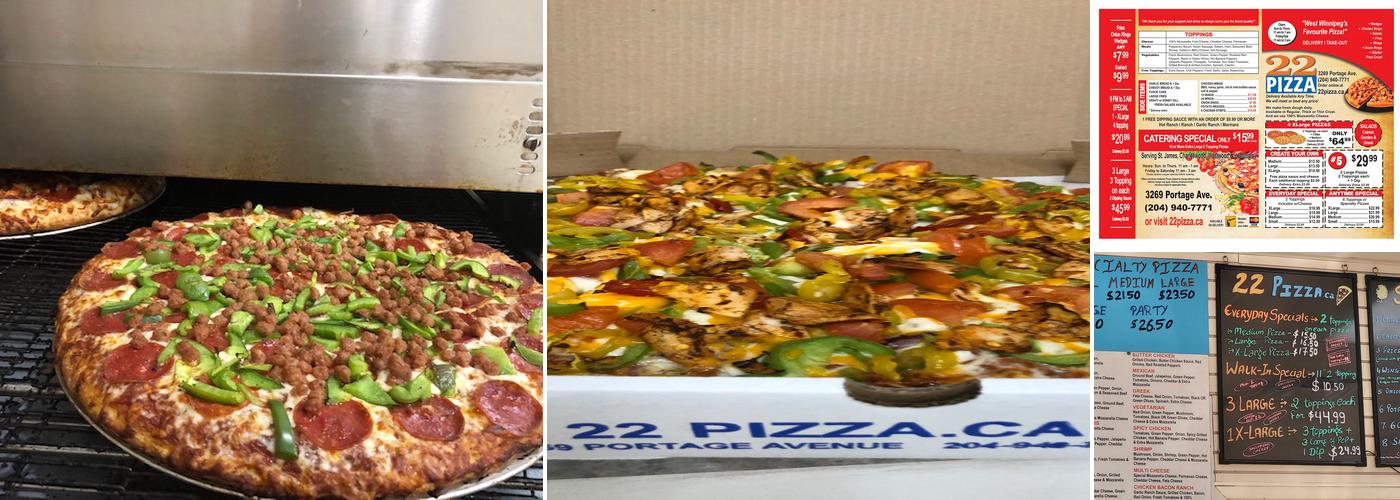 22 Pizza Menu